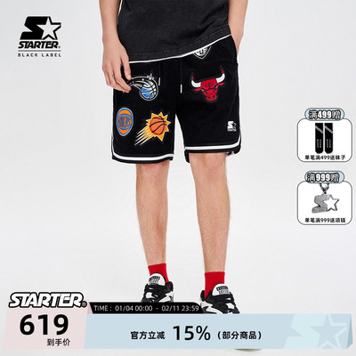 Starter男女同款梭织短裤
