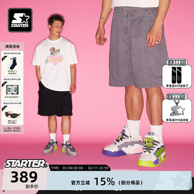 STARTER2025夏季男女休闲五分裤