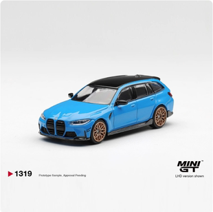 预售 MINIGT 1:64 宝马BMW M3 旅行版里维埃拉蓝合金汽车模型1309