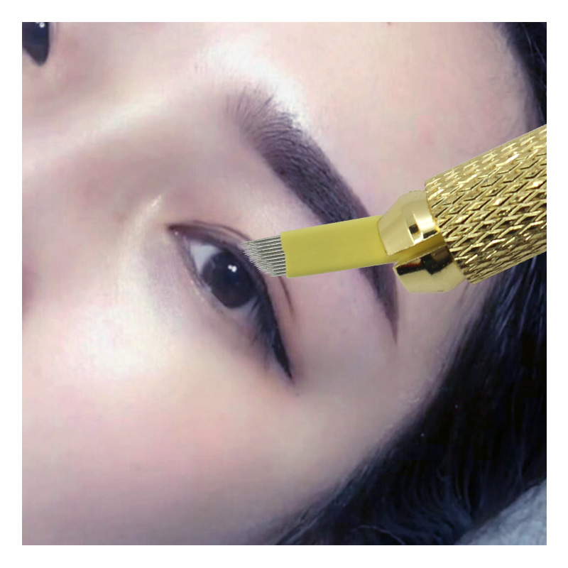 纹绣刀片 双排23针手工纹眼线专用针片 半永久纹眉美瞳线用品工具