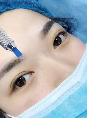 纹绣针片漂眉针片 中国蓝蓝色皮18针 精细锋利弹性纹眉工具绣眉针