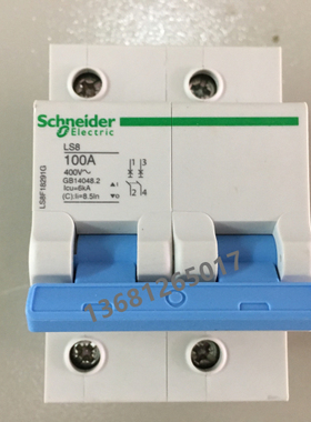 施耐德LS8断路器 空气开关LS8 100A 2P 100A 原装正品LS8F18291G