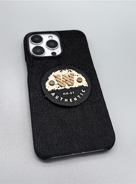 小猴子原创耐脏黑色灯芯绒W标签适用于真我GT5/GT6/GT7/pro手机壳手作Neo7男女GTNeo6se/5/3防摔GT2大师探索