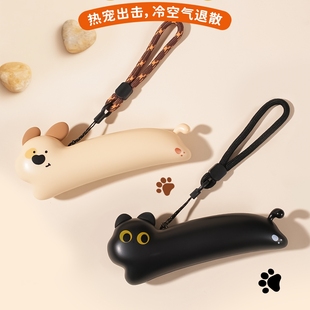 热宠联盟暖手宝双面发热狗电热取暖器带手绳便携手持充电小猫怀炉