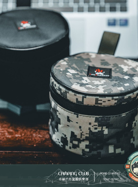 户外露营BC雪拉碗收纳包餐具蜘蛛炉收纳袋可挂式圆形杂物袋