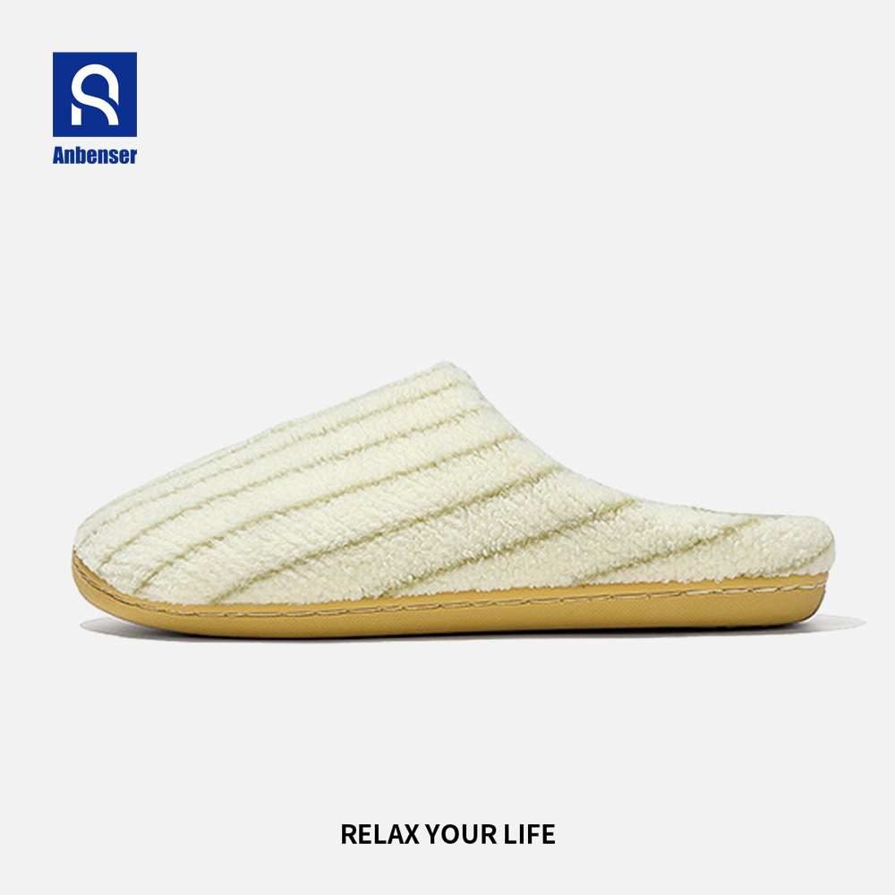 Anbenser毛绒棉拖鞋冬季保暖防滑