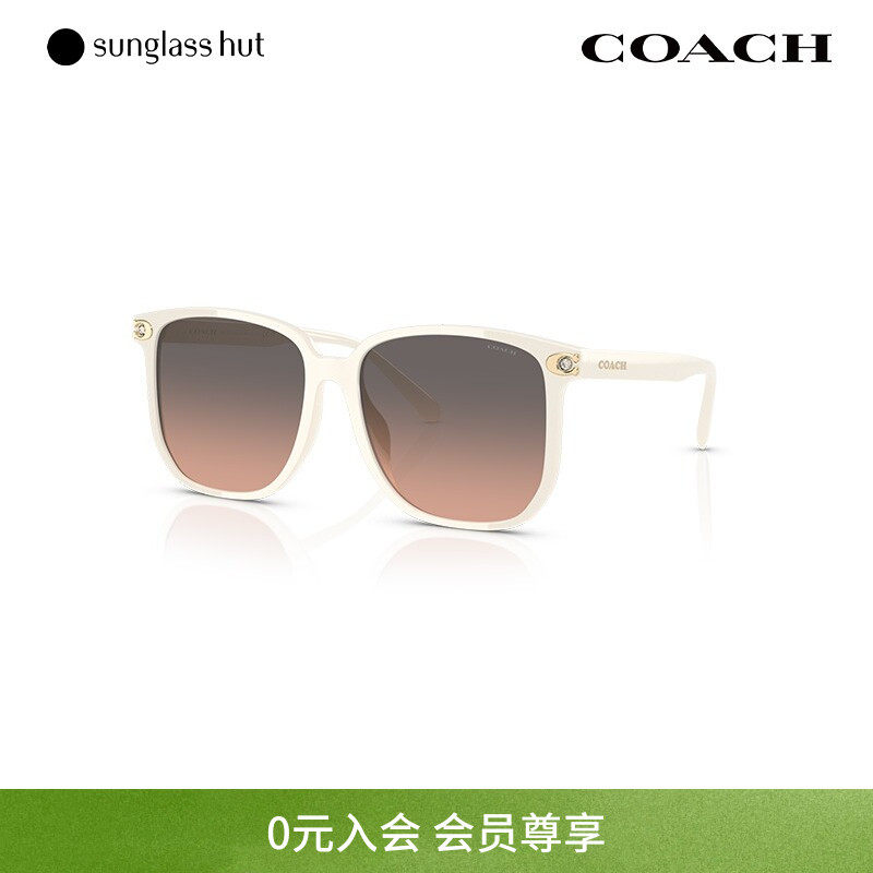 COACH/蔻驰渐变色太阳眼镜女墨镜方形0HC8413BD