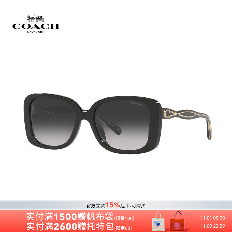 COACH蔻驰女款蝶形板材0HC8334F太阳眼镜墨镜