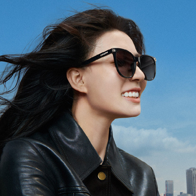 COACH/蔻驰【徐璐同款】渐变色太阳眼镜女墨镜0HC8414BD