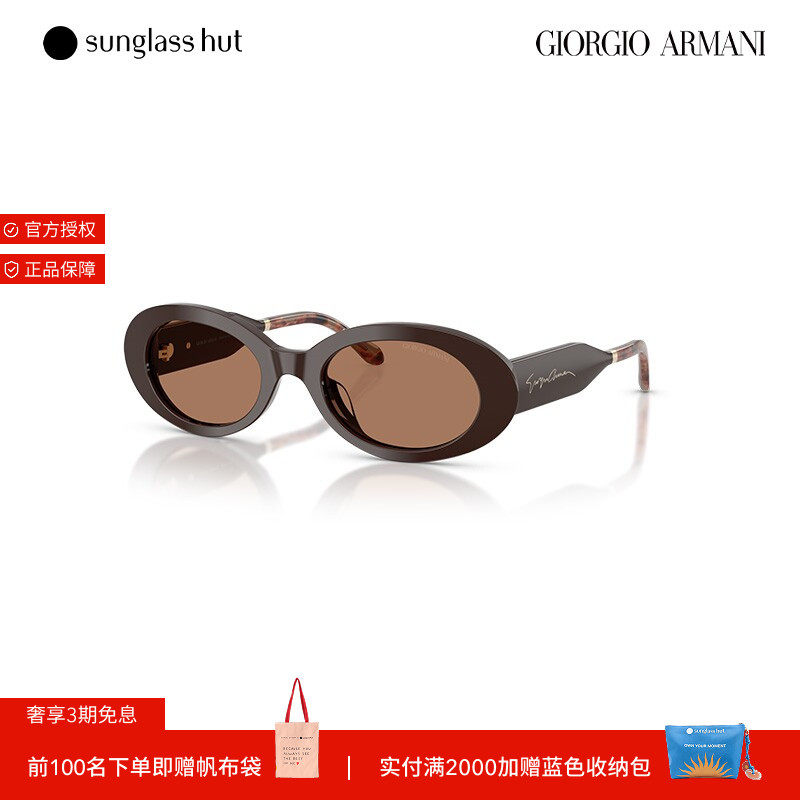 ARMANI/阿玛尼太阳镜女款墨镜椭圆形时尚眼镜0AR8234U