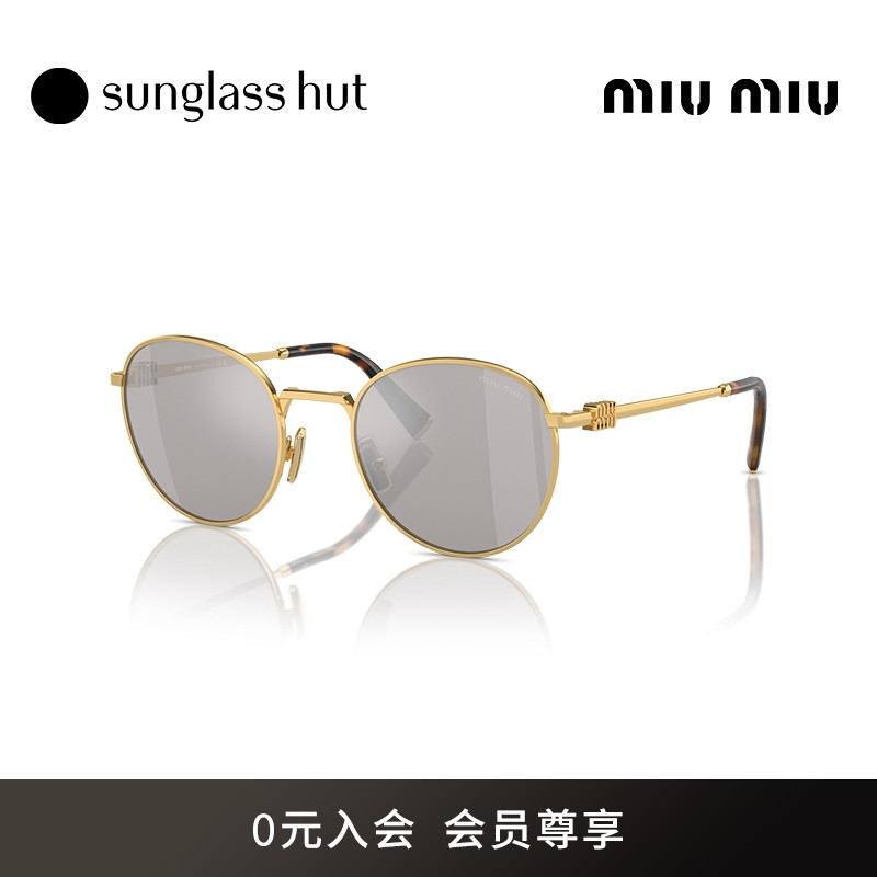 MIU MIU/缪缪千金风太阳镜女款墨镜圆形眼镜0MU 55ZS