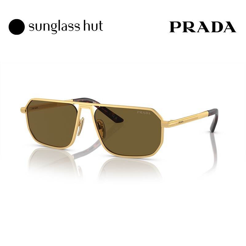 PRADA|普拉达太阳镜男款墨镜百搭风奢品枕形眼镜礼赠0PR A53S