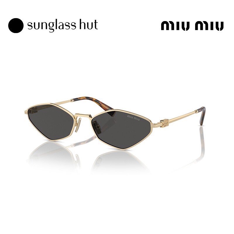 MIU MIU/缪缪太阳镜女窄框墨镜不规则形眼镜0MU 56ZS