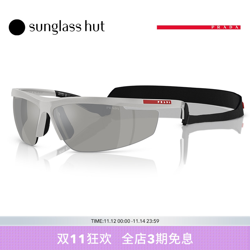 普拉达防晒运动风墨镜