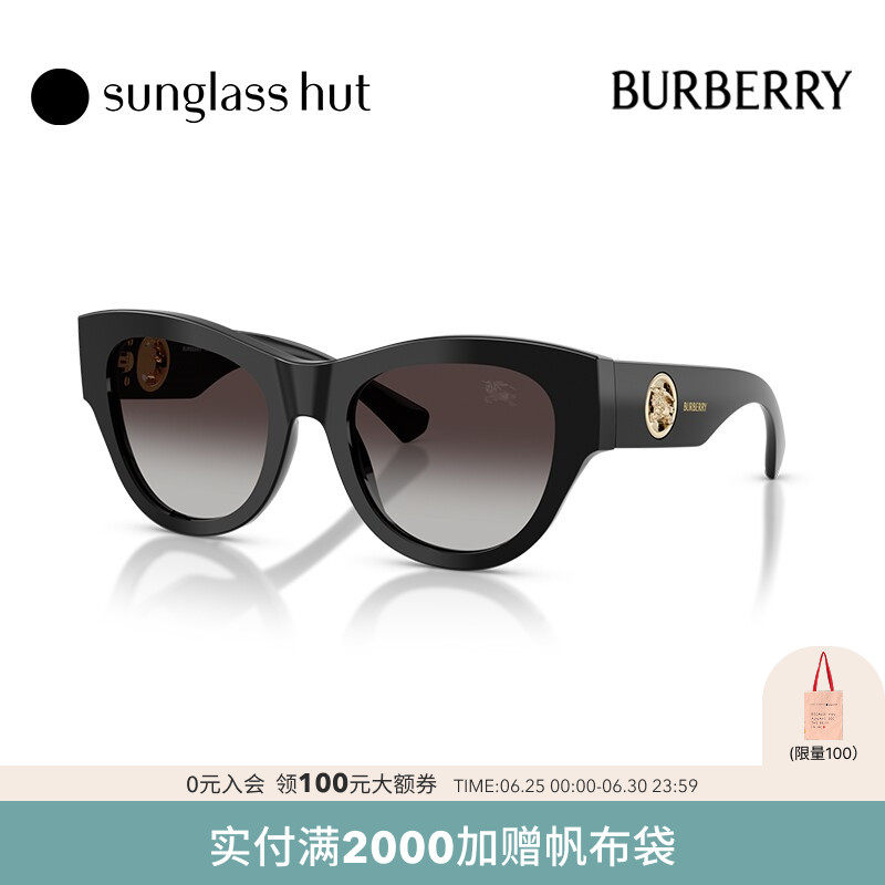 BURBERRY/博柏利【2026春夏新品】太阳镜女墨镜圆形眼镜0BE4491F - 实物图