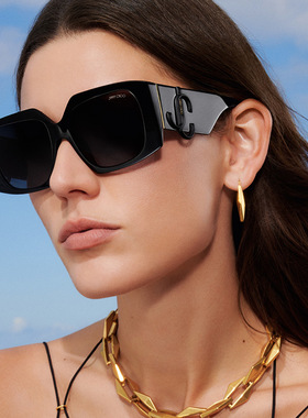 JIMMY CHOO吉米周沙滩度假超宽太阳镜女款墨镜蝶形眼镜0JC5006U