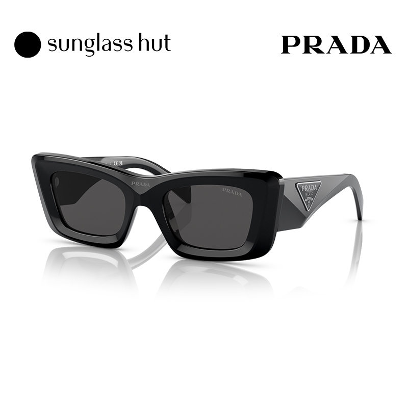 PRADA猫眼时尚女款大框太阳镜