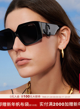 JIMMY CHOO吉米周沙滩度假超宽太阳镜女款墨镜蝶形眼镜0JC5006U