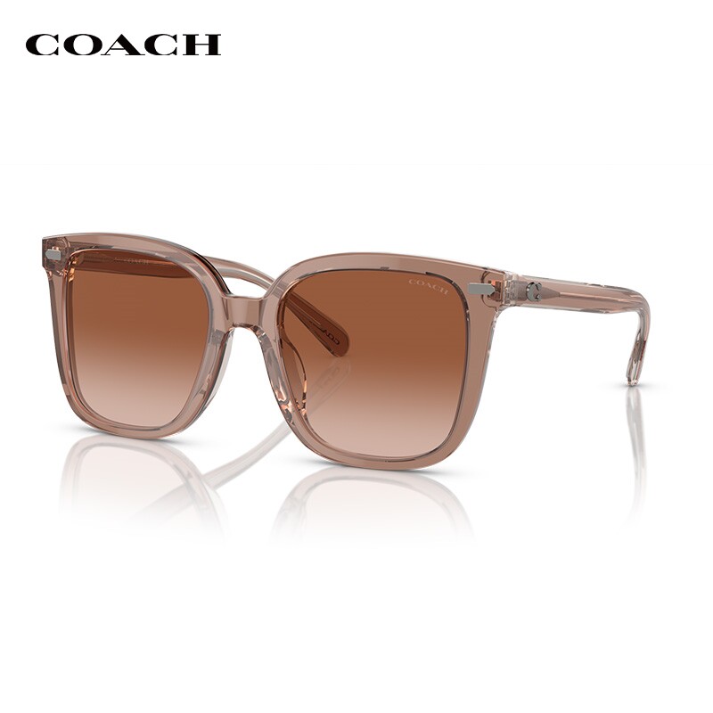 COACH/蔻驰太阳镜女墨镜方形落日渐变色潮流百搭眼镜0HC8381U