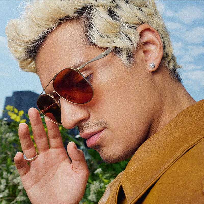 COACH/蔻驰【2026春夏新品】太阳镜男款墨镜飞行员形眼镜0HC7190