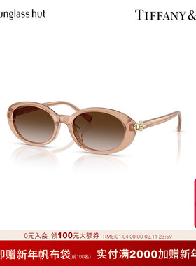 TIFFANY蒂芙尼太阳镜渐变色墨镜椭圆形眼镜0TF4242D