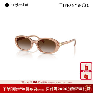 TIFFANY蒂芙尼太阳镜渐变色墨镜椭圆形眼镜0TF4242D