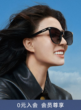 COACH/蔻驰防晒圆形百搭女墨镜