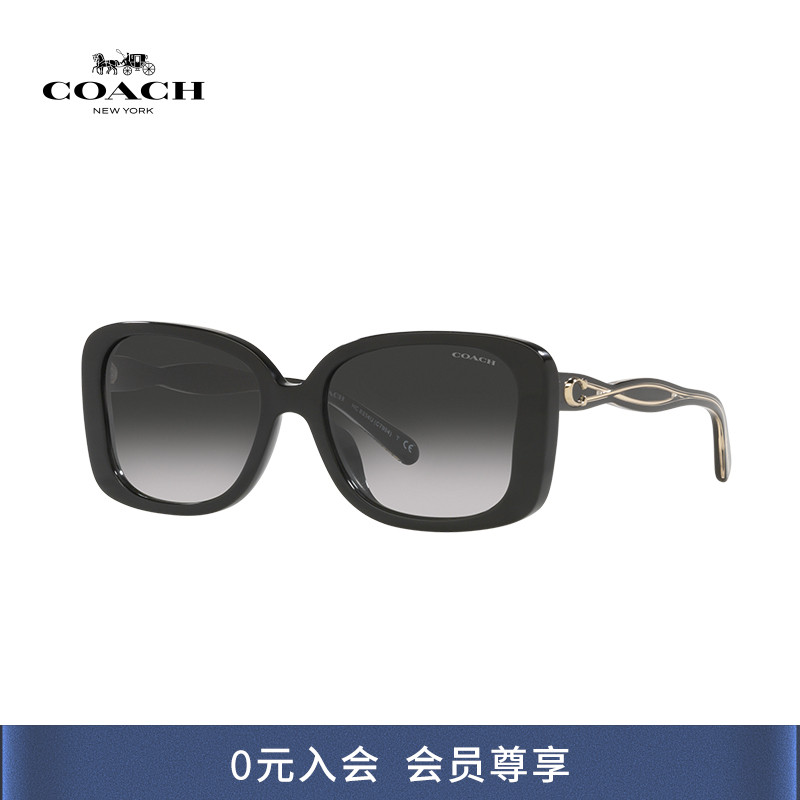 COACH蔻驰女款蝶形板材0HC8334F太阳眼镜墨镜