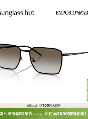 EMPORIO ARMANI/阿玛尼太阳镜男款渐变色墨镜方形眼镜0EA2172D
