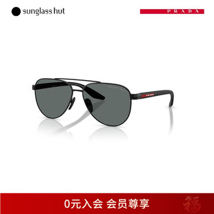 PRADA LINEAROSSA【春夏新品】太阳眼镜男飞行员墨镜偏光0PS A52S