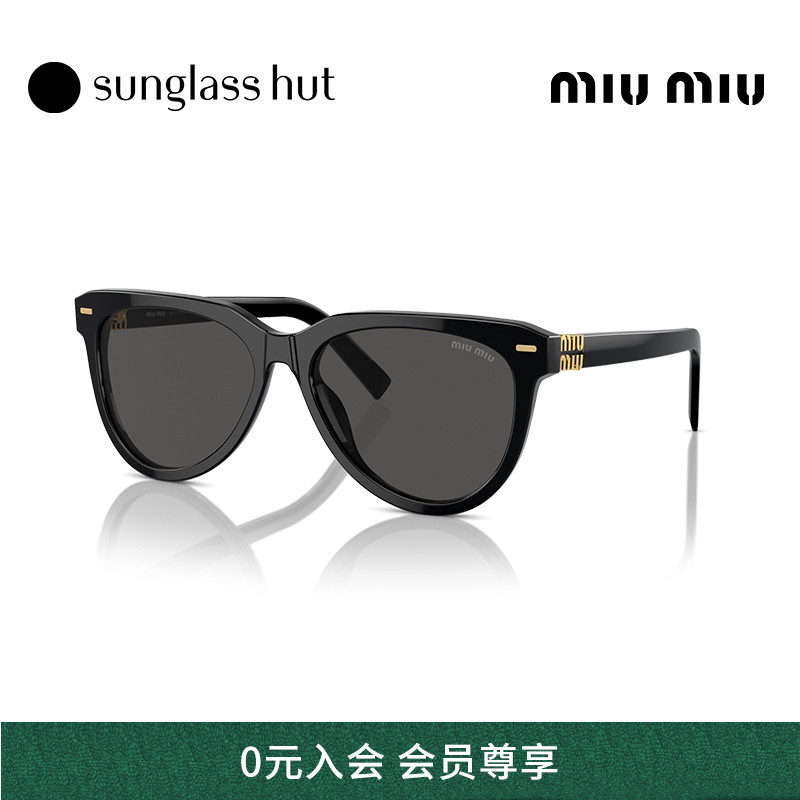 MIU MIU/缪缪显脸小精致潮搭太阳镜女墨镜潘托斯眼镜0MU 12ZSF
