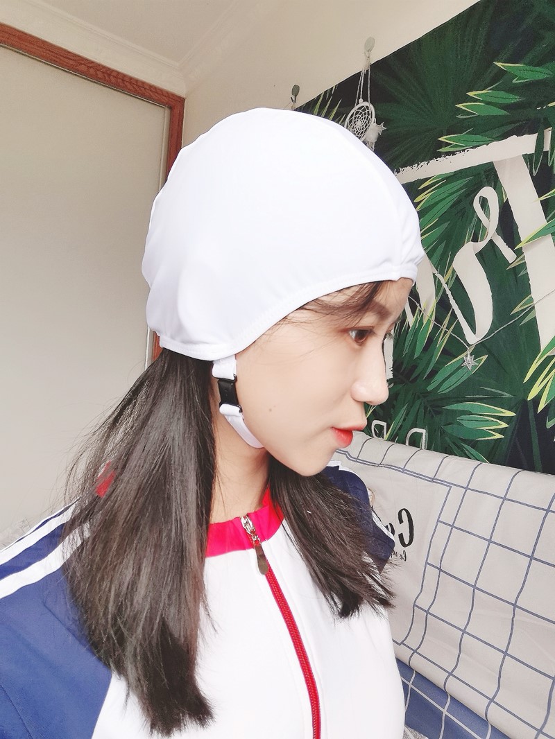 日系设计师款可爱少女飞机泳帽