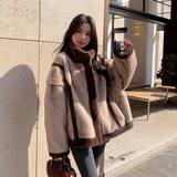皮毛一体外套920-P195-K288，女装棉衣/棉服，浙宝128A