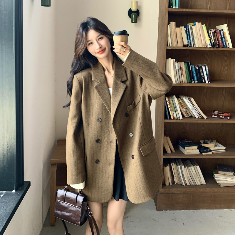 【现货】条纹羊毛西装外套P180-K268,女装西装,浙宝128A