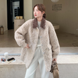 【现货】数据好皮毛一体外套P205-K308，女装棉衣/棉服，浙宝128A
