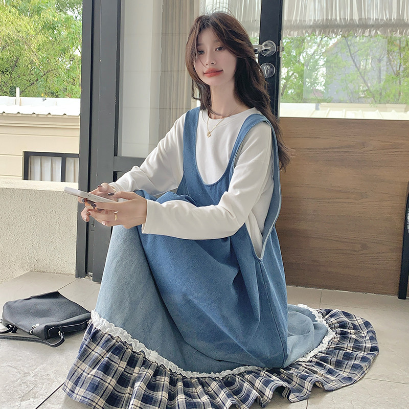 【现货】数据好渐变色背带裙P145-K198,女装连衣裙,浙宝128A