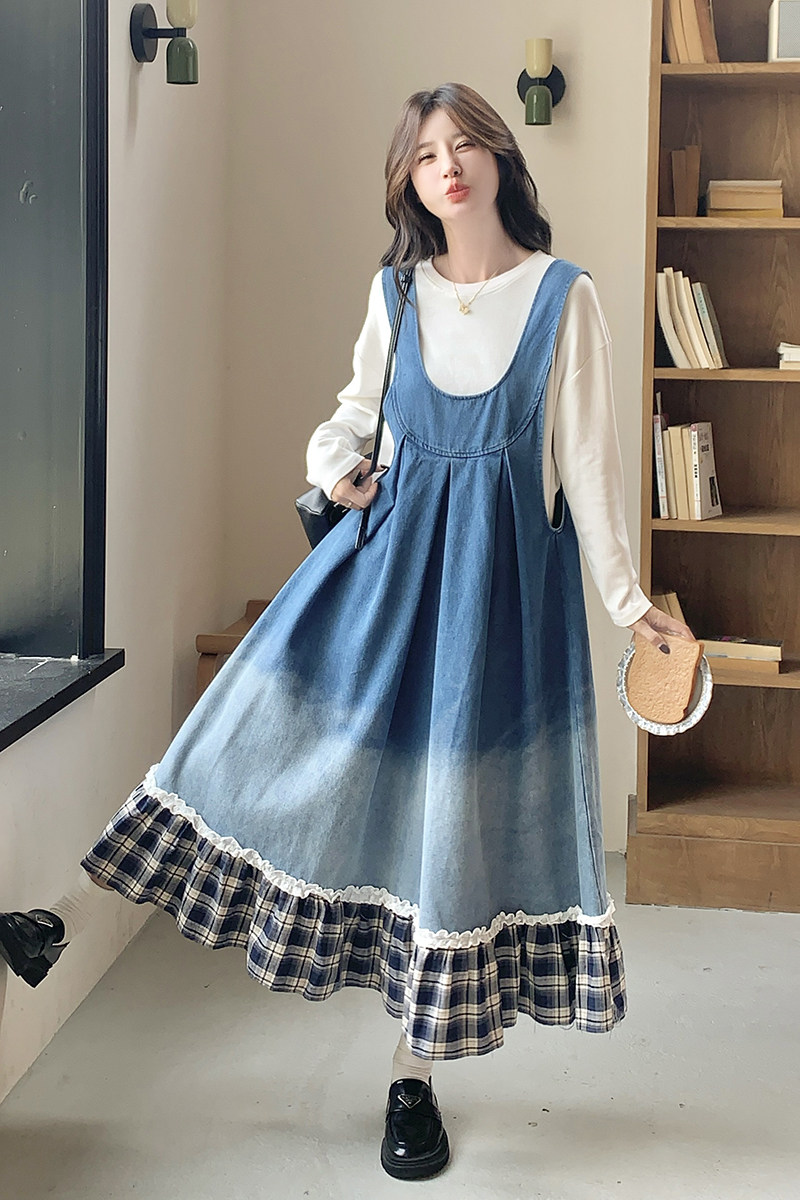 【现货】数据好渐变色背带裙P145-K198,女装连衣裙,浙宝128A