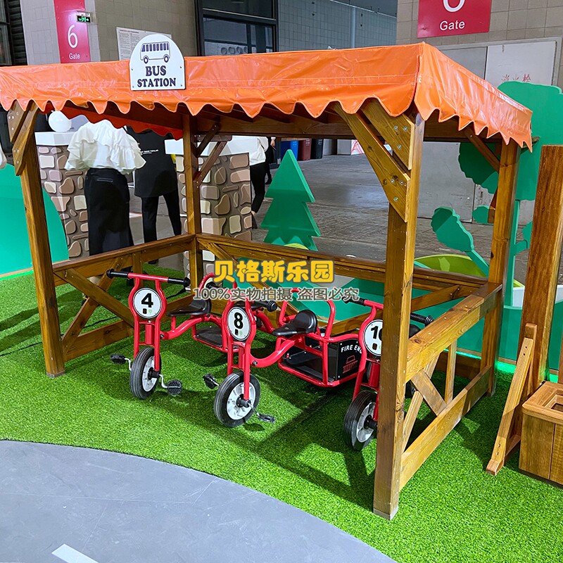 幼儿园户外亭子万用小屋休闲凉亭屋户外防腐木儿童休息屋游戏屋