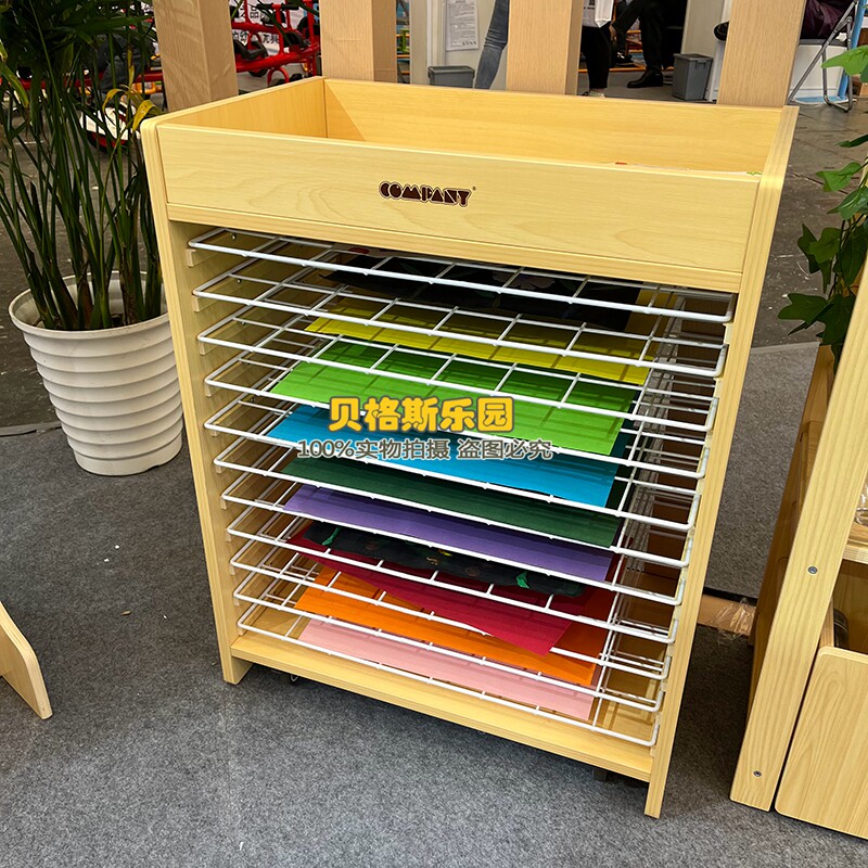 纸晾干架可移动晾纸架多功能推车