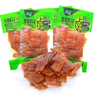 A+客爽脆粉皮风味凉皮老汤卤制冰爽辣条休闲怀旧零食素食麻辣粉皮