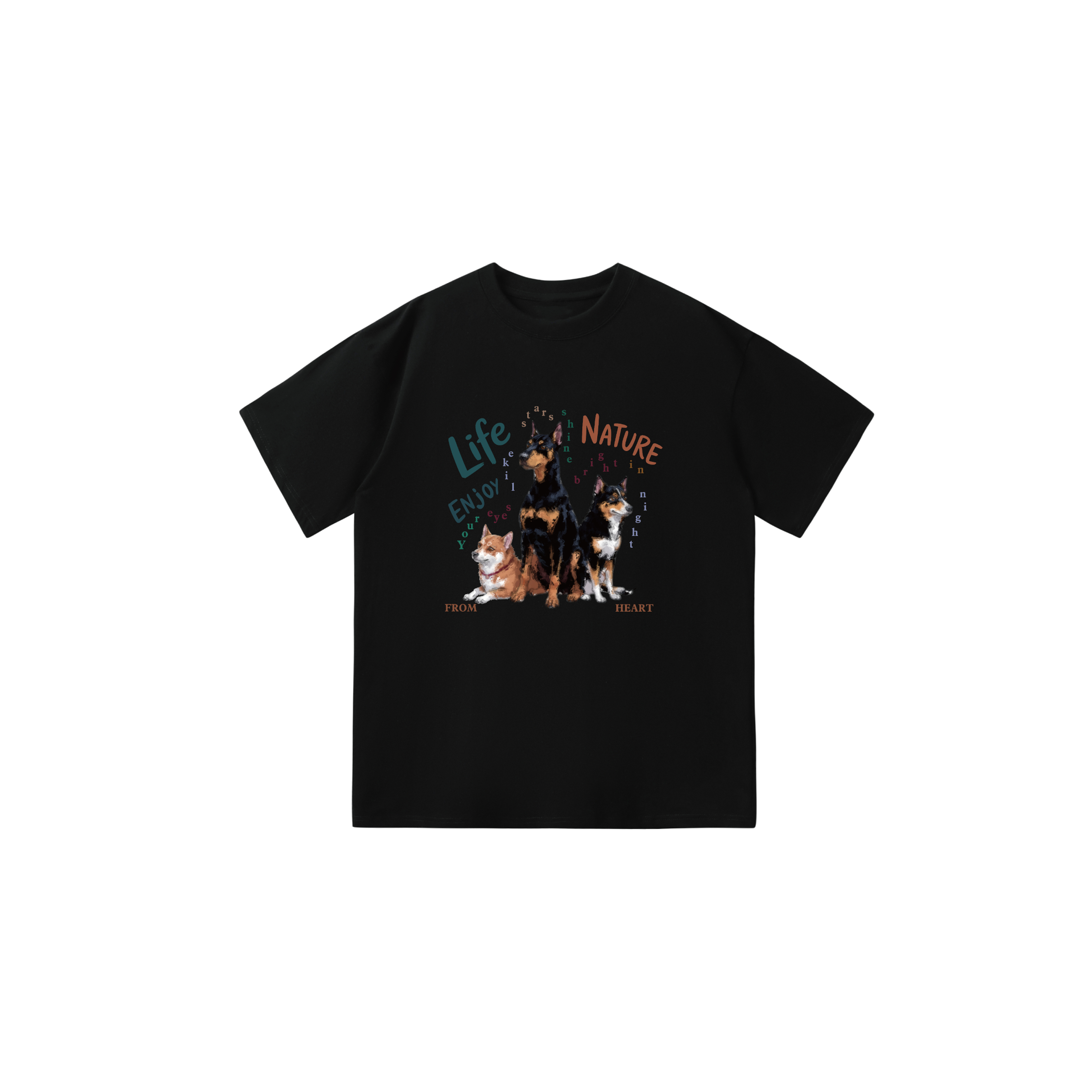 图案自有版权｜极高品质260克双纱纯棉T恤｜带｜DT856特批25，商品下架区商品下架区，电商A306