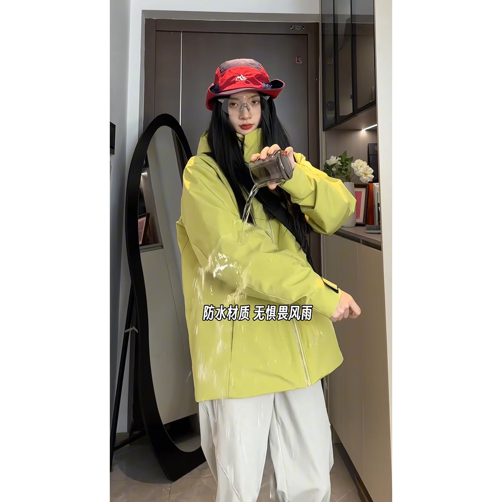 90绒带多口袋工装风可拆卸连帽男女短款羽绒服LMY65103-P215，男装羽绒服，电商A306