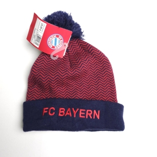 拜仁慕尼黑德甲联赛足球毛线帽针织帽正版纪念品带防伪 fc bayern