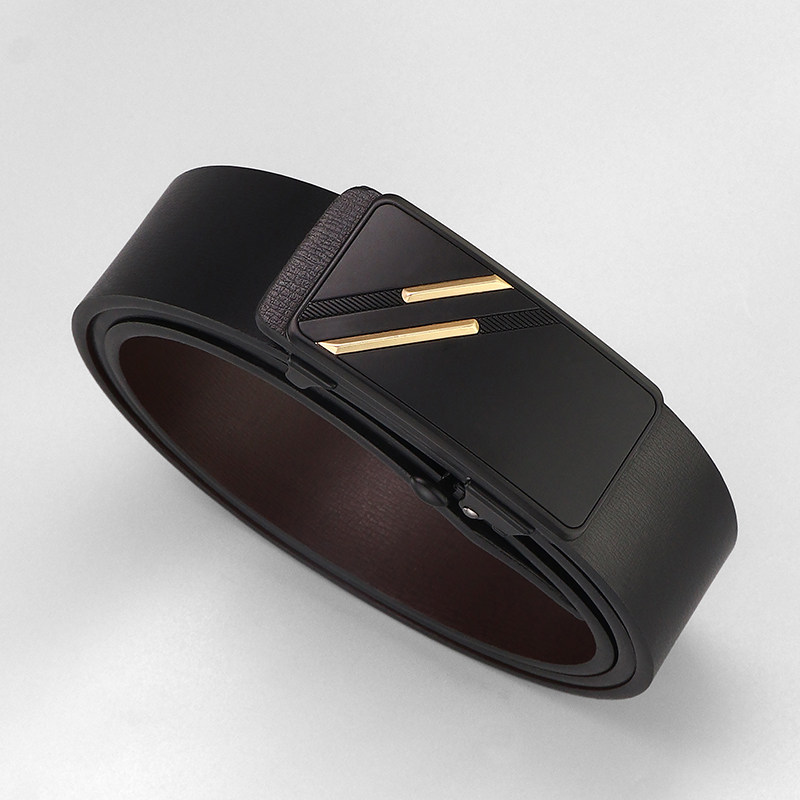 男士牛皮合金时尚腰带