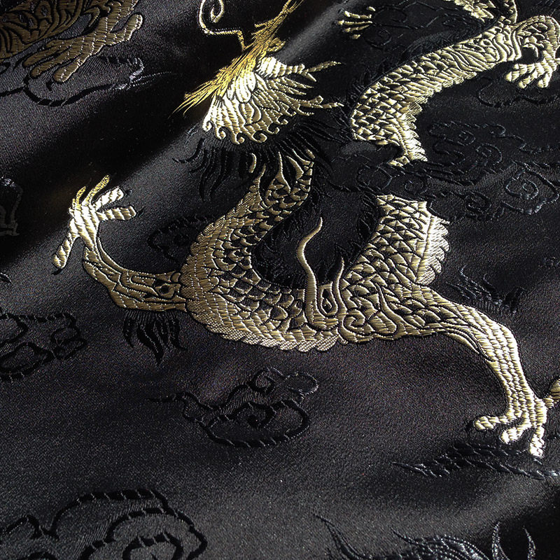 王氏手工 大龙纹 黑色 复古 绸缎布料 服装 软包面料 缎面布料,居家布艺,海绵垫/布料/面料/手工diy,淘宝优惠券,粉丝福利购,淘宝优惠卷