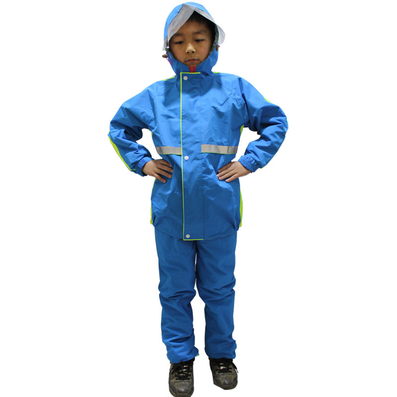 儿童雨衣雨裤套装韩版雨披小学生分体雨衣男童女童大帽檐雨衣套装