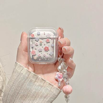 彩色小碎花适用华为耳机保护壳FreeBudsPro3保护套freebuds4e蓝牙耳机盒5i/4i/3无线pro2硅胶freebudsSE2