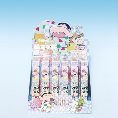 蜡笔小新盲盒笔可爱卡通动漫周边中性笔学生用0.5mm黑色速干水笔