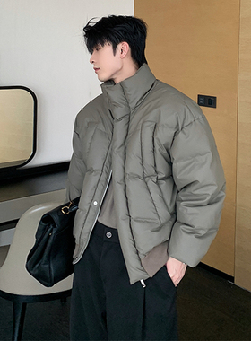 一轩轩hlds【落叶思南】短款羽绒服男款冬季加厚外套2024新款男