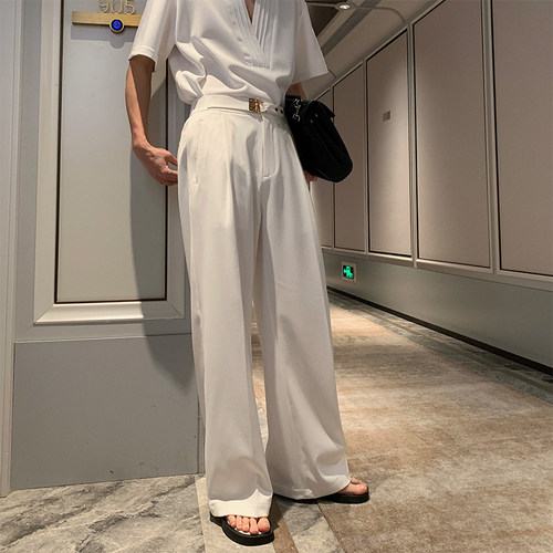 一轩轩轩hlds夏季直筒休闲西裤